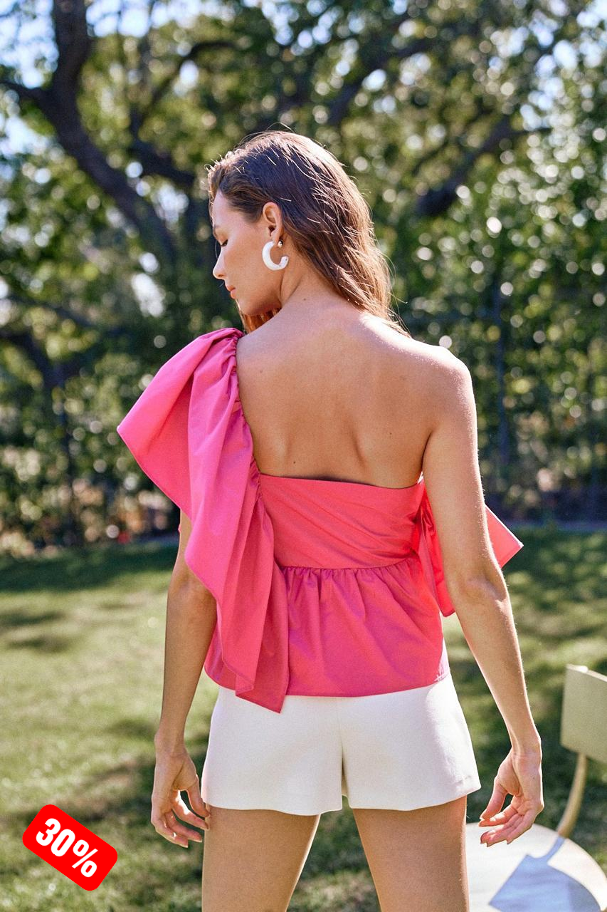 Top Asimétrico "Blossom Couture"
