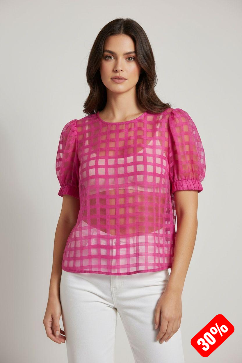 Blusa "Magenta Illusions"