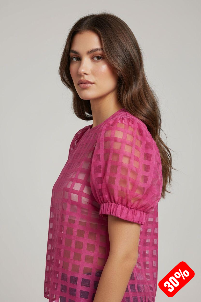 Blusa "Magenta Illusions"