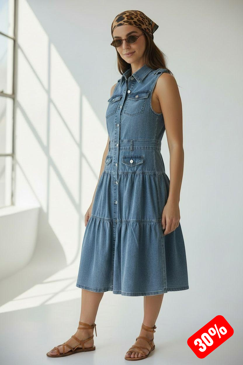 Vestido Midi "Denim Seduction"