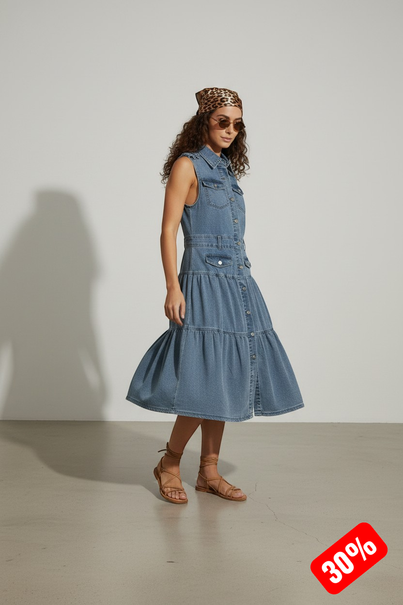 Vestido Midi "Denim Seduction"